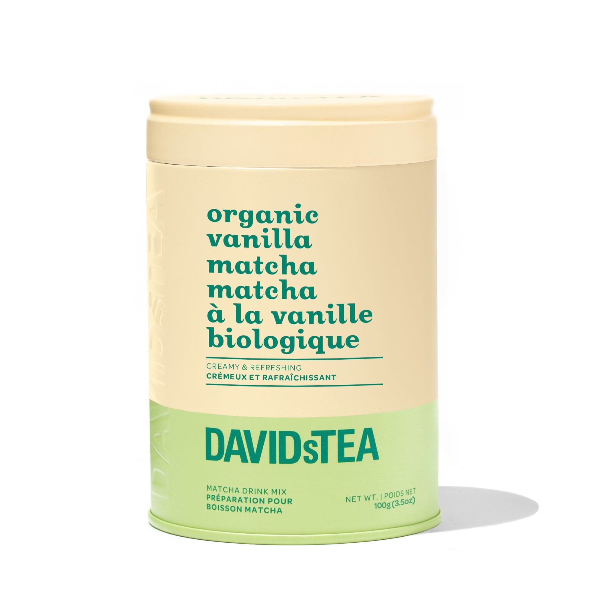 Organic Vanilla Matcha Tea Printed Tin