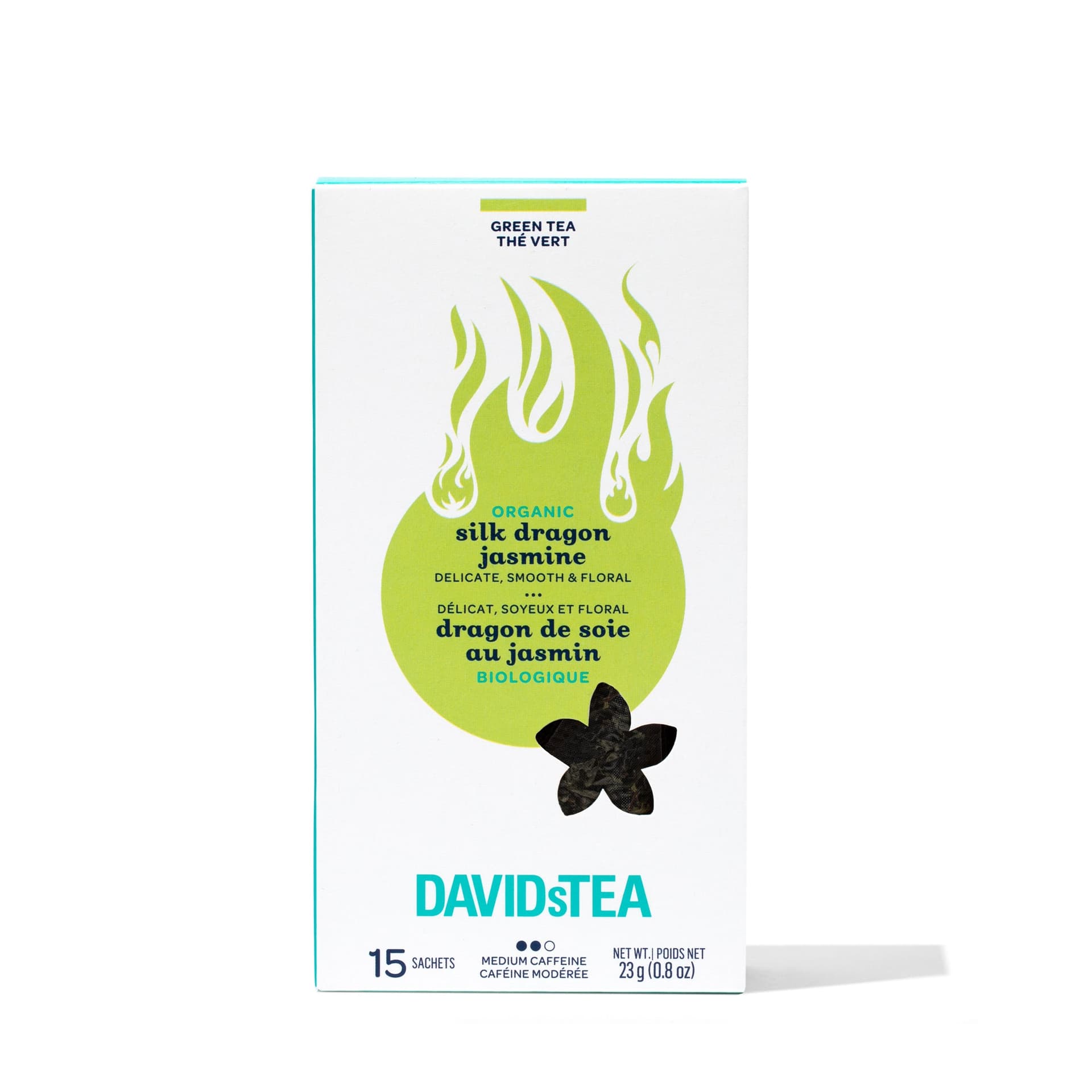 Organic Silk Dragon Jasmine Tea Pack of 15 Sachets