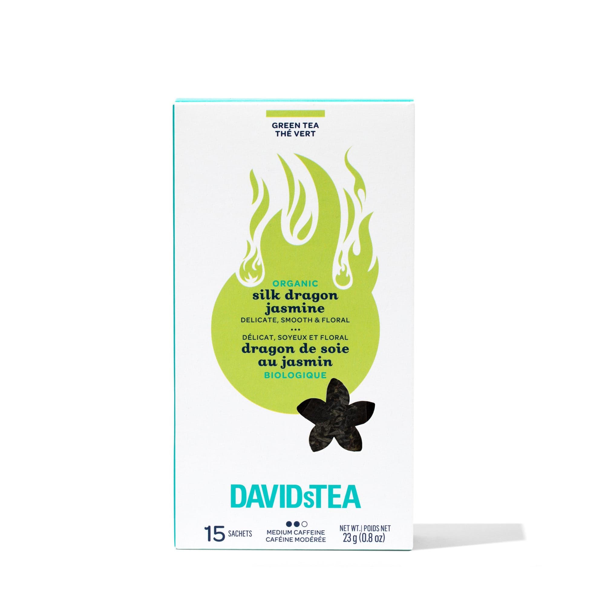 Organic Silk Dragon Jasmine Tea Pack of 15 Sachets