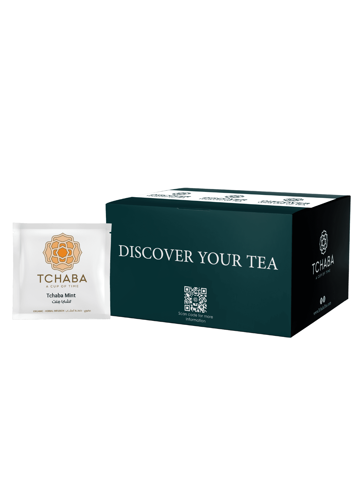 Organic Tchaba Mint (Decaf) Tea Box